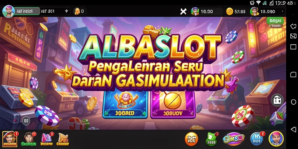 Tampilan gameplay menarik ALBASLOT dengan aksi seru.