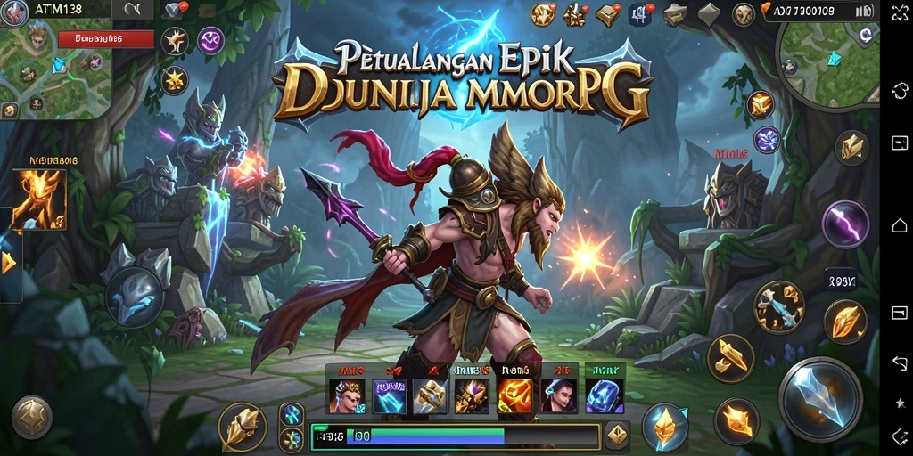 Screenshot ATM138 menampilkan aksi seru dalam permainan MMORPG.