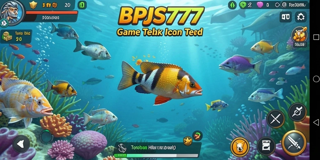 Tampilan gameplay seru di <strong>BPJS777</strong> saat membidik ikan.
