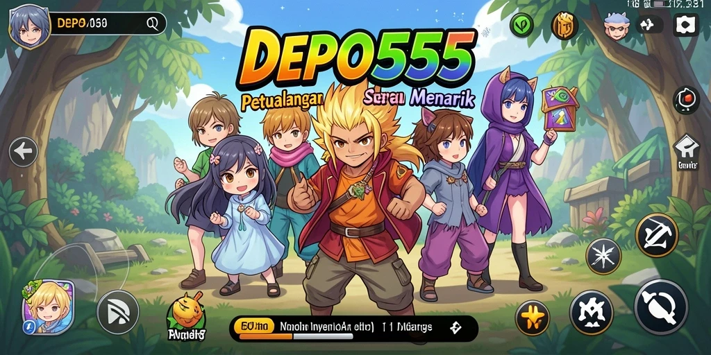 Gameplay seru di DEPO555 dengan karakter anime yang menarik.
