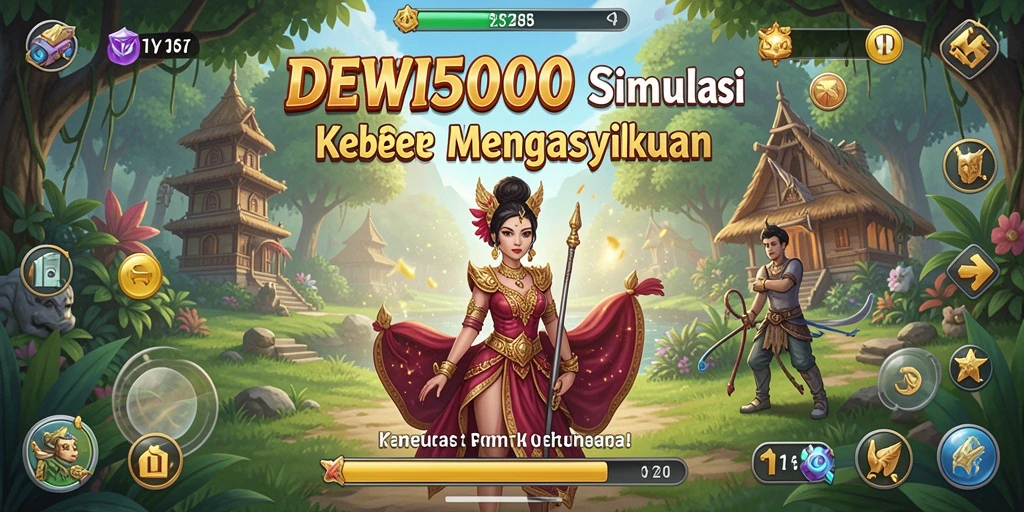 Tampilan menarik dari gameplay DEWI5000 yang penuh tantangan.