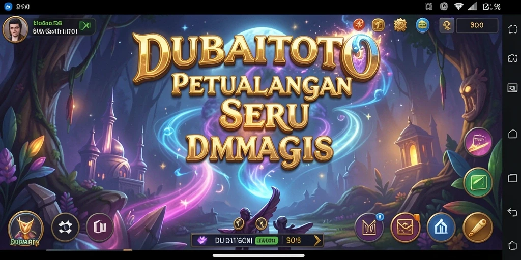 Tampilan gameplay seru DUBAITOTO yang penuh petualangan.