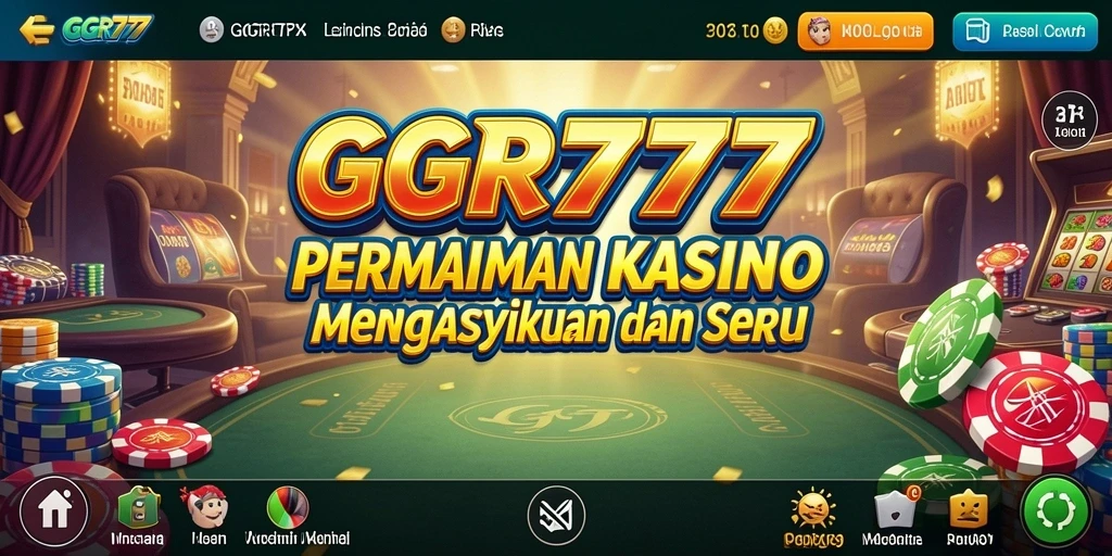 Tampilan menarik dari GGR777 dengan gameplay Kasino yang mengasyikkan.