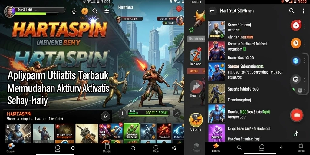 Tampilan antarmuka HARTASPIN yang intuitif dan fungsional.