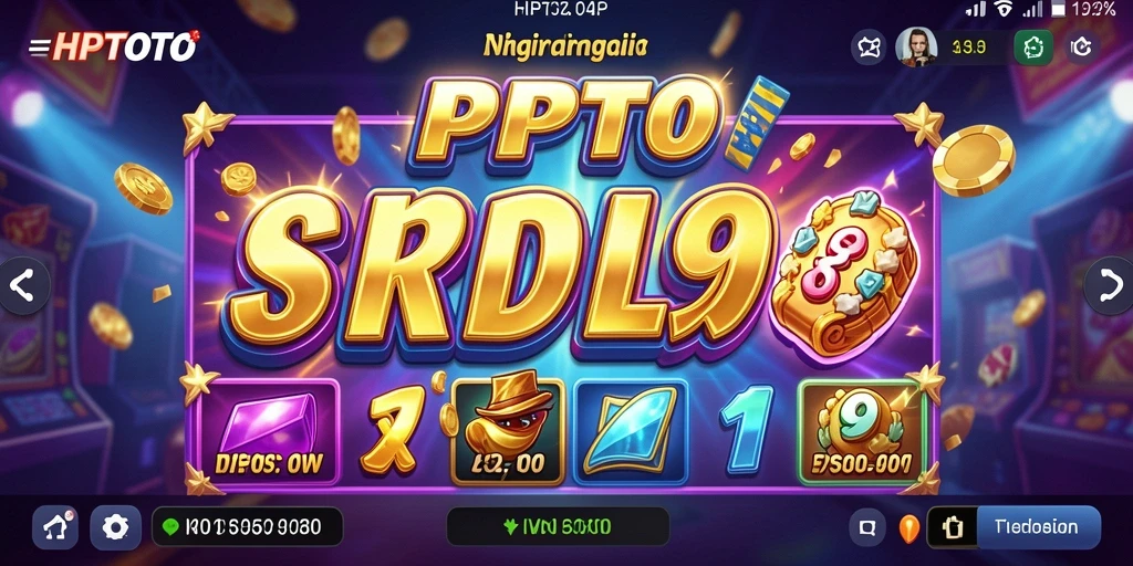 Tampilan gameplay HPTOTO yang menawan dengan mesin Slot beragam.