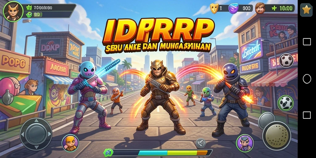 Gameplay seru IDRRP dengan tantangan Arcade yang memikat.