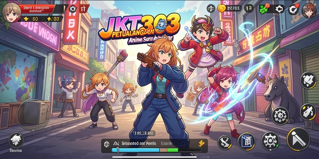 Tampilan gameplay JKT303 yang seru dan mendebarkan di dunia anime.