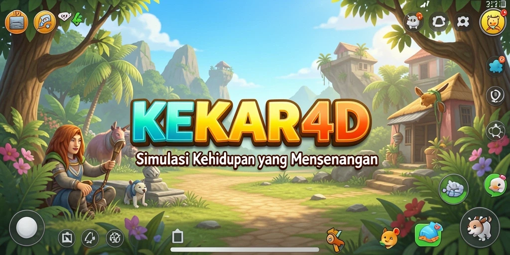 Tampilan gameplay menarik dari KEKAR4D yang menunjukkan interaksi karakter.