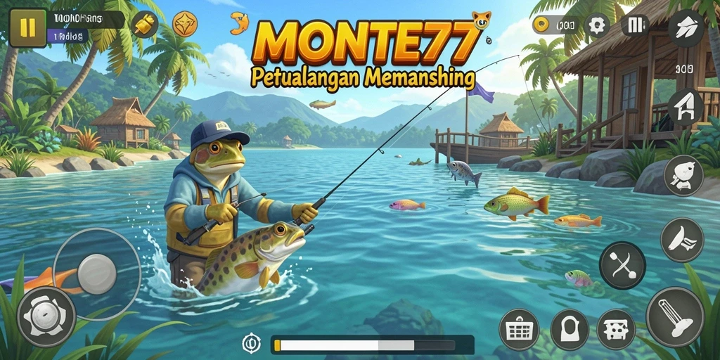 Tangkapan ikan yang megah dalam gameplay MONTE77.