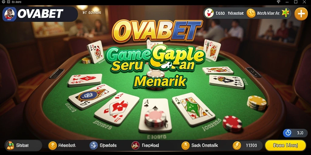 Gameplay seru dan interaktif dari game Gaple OVABET.