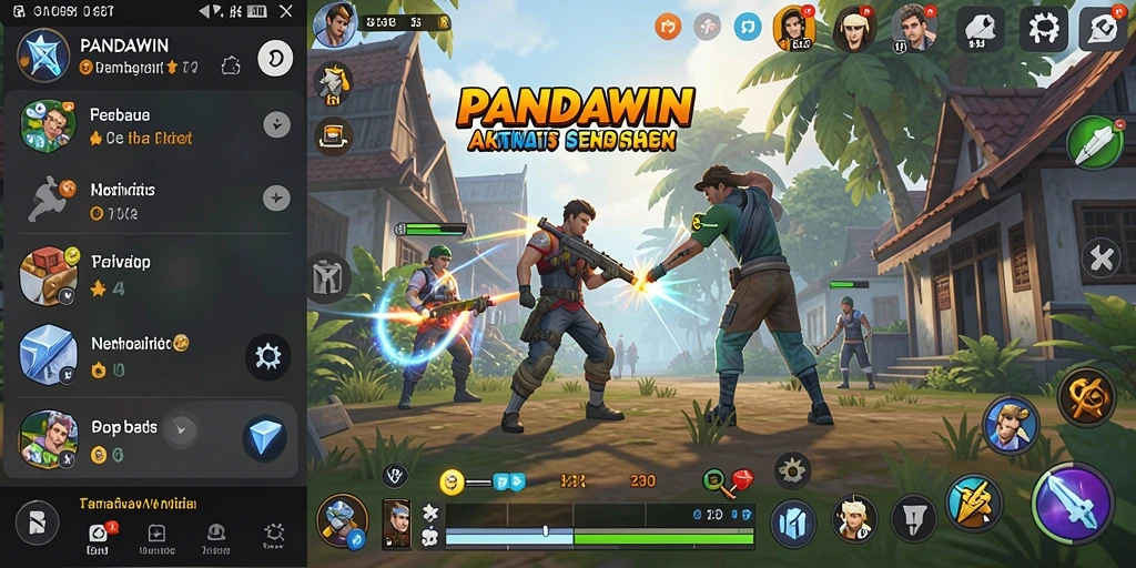 Tampilan antarmuka pengguna PANDAWIN yang menarik dan fungsional.