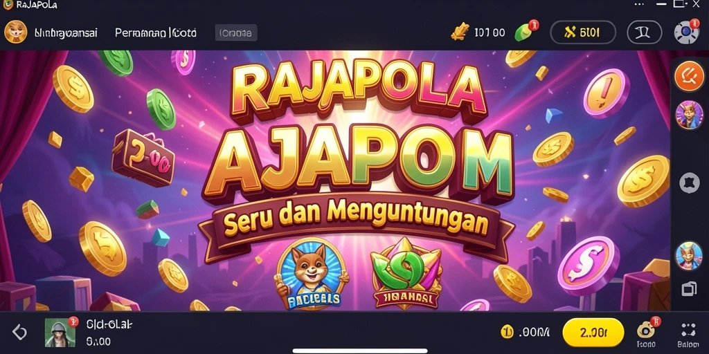 Tampilan gameplay menarik dari RAJAPOLA dengan tema slot yang beragam.