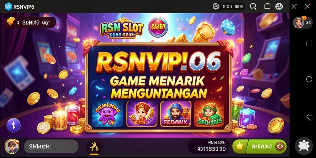 Tangkapan layar gameplay Slot RSNVIP6 yang menarik dan penuh aksi.