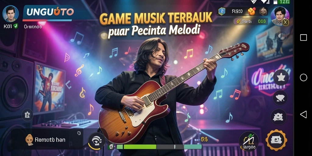 Tampilan gameplay UNGUTOTO yang menarik dan interaktif.