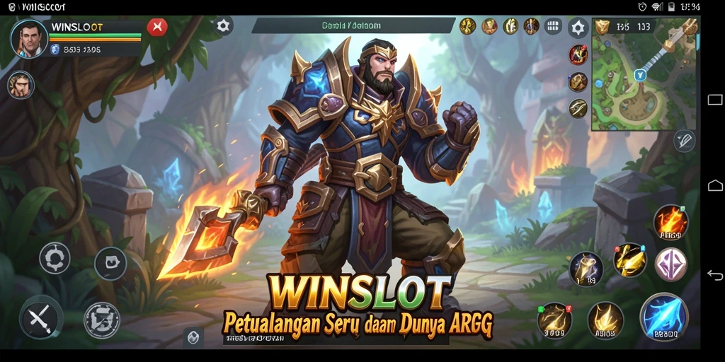 Tangkapan layar gameplay seru dari WINSLOT yang menunjukkan aksi pertarungan ARPG.