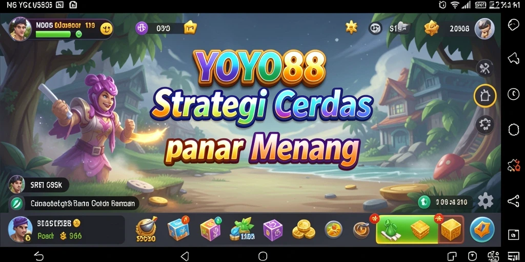 Tampilan gameplay YOYO88 dengan pertempuran strategi yang intens.